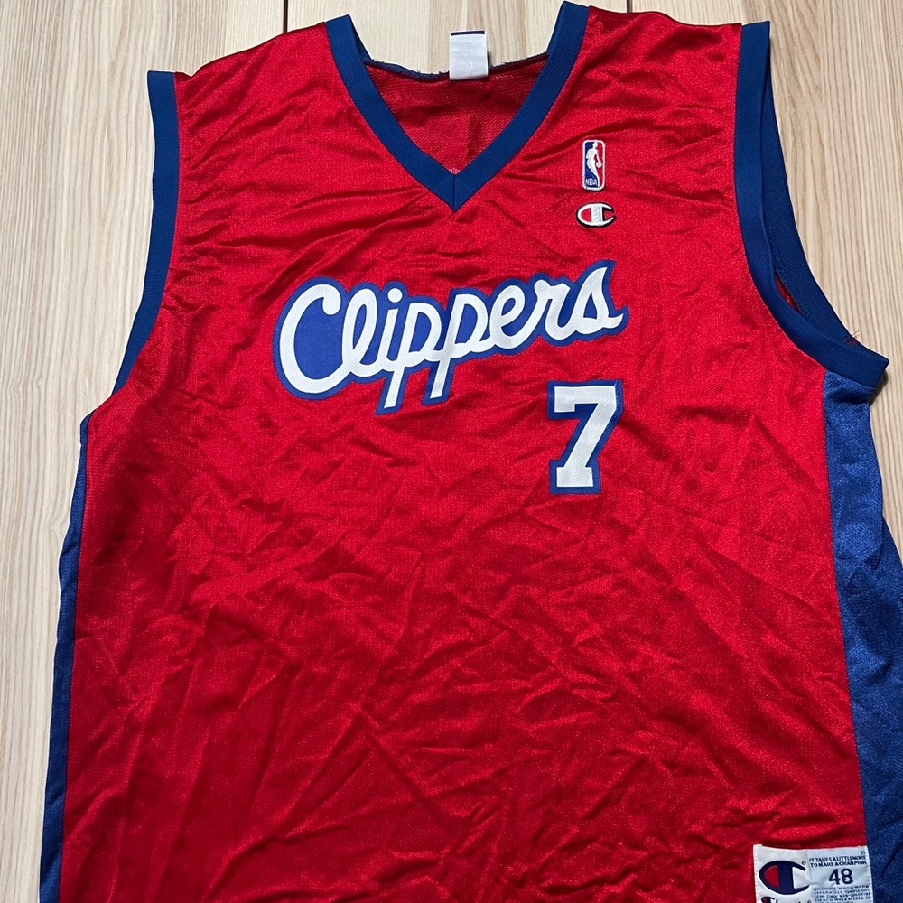 Vtg Lamar Odom LA Clippers‎ Champion Jersey 48 XL